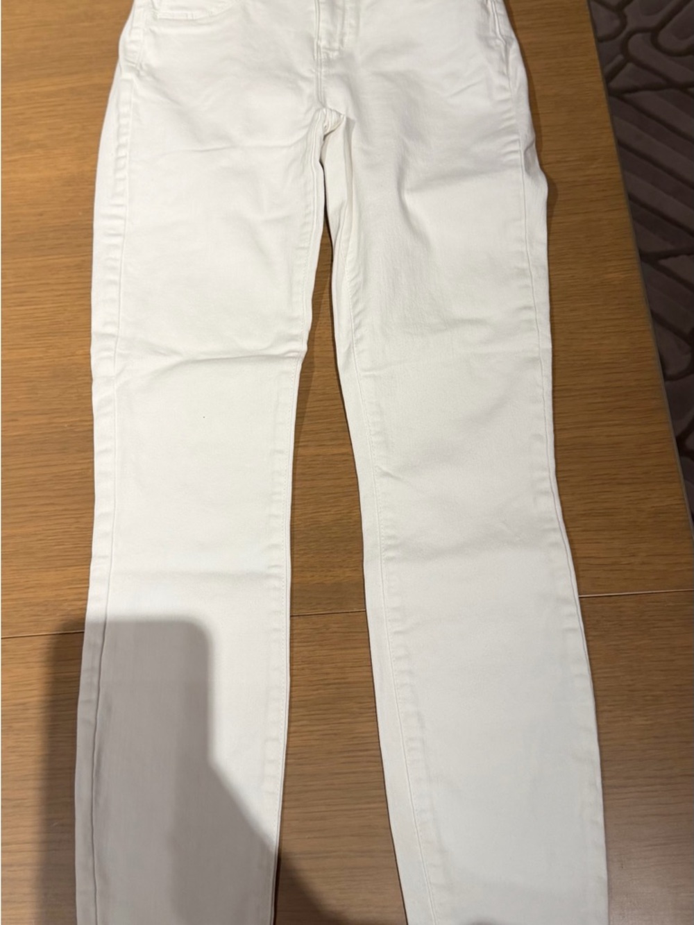 White Slim Straight Jeans